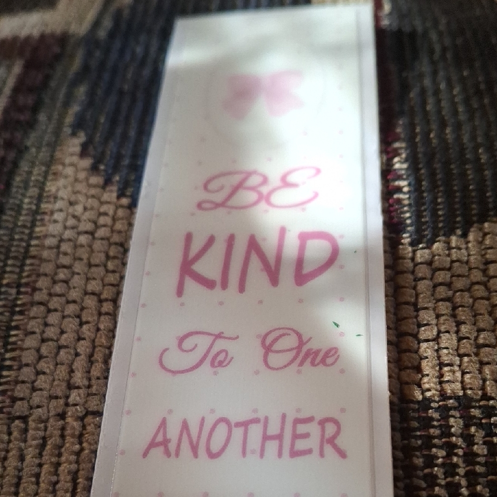 Inspirational 'Be Kind to One Another' Bookmark Christian Religious
